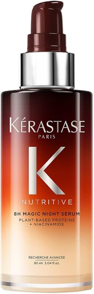 Kérastase, Nutritive, Siero Notturno Nutriente, Per Capelli Secchi, Azione Rivitalizzante, Con Proteine di Origine Vegetale e Niacinamide, Siero Notturno 8h Magic Night Serum, 90 ml Cradle to Cradle Certified