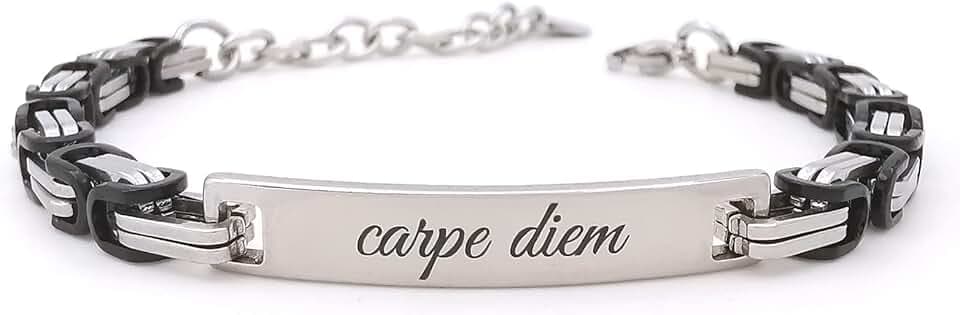 ALMENDRA Bracciale da uomo personalizzato in acciaio con incisione personalizzabile braccialetto regalo ragazzo nome frase inciso amico scritta