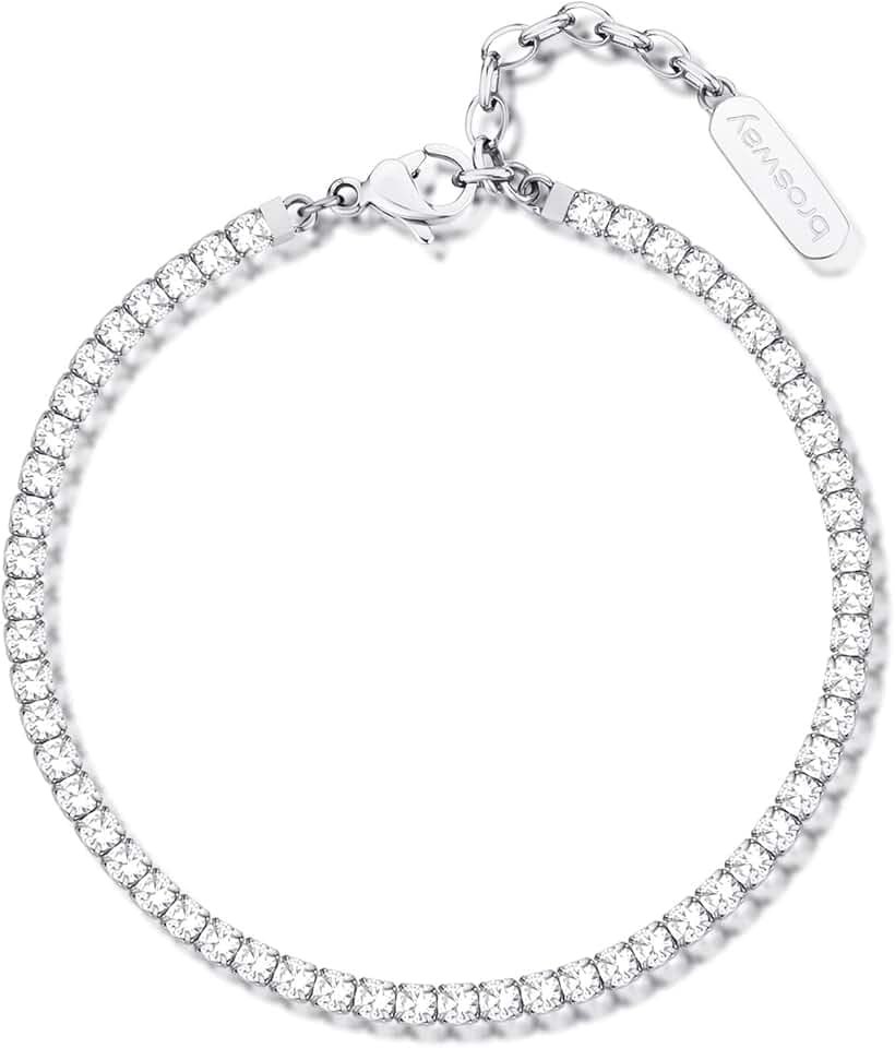 Brosway Bracciale Donna, Bracciale Tennis in Acciaio | Collezione Desideri - BEI080