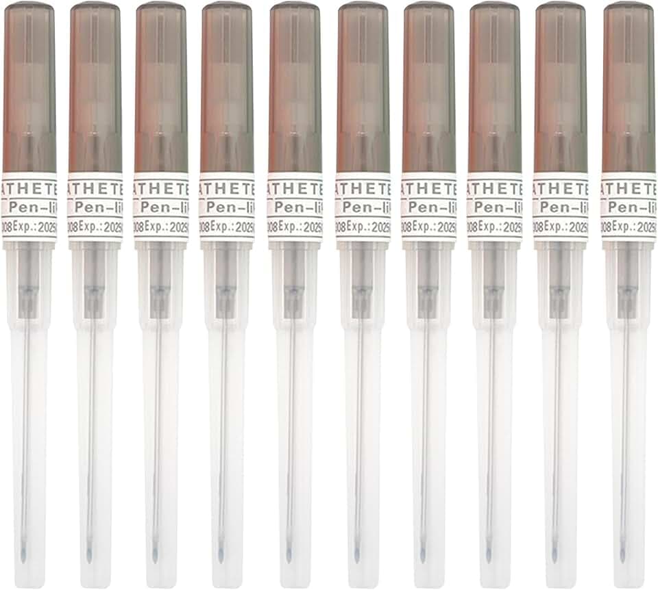 TYXHXTF 10 Pezzi Aghi per Piercing, Ago per Piercing, 16G Ago Cannula, per Labbro, Pancia, Lingua, Orecchio, Naso, Capezzolo, Cartilagine