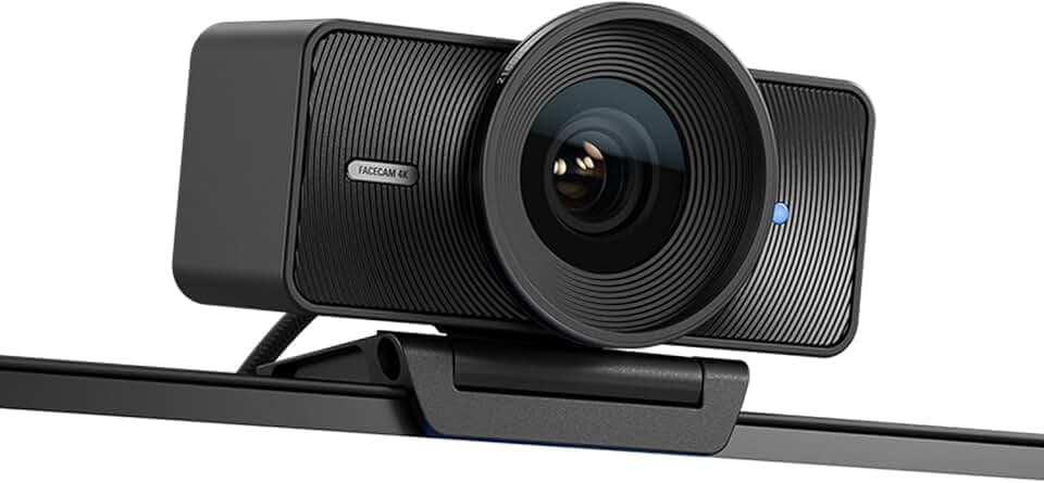 Elgato Facecam 4K - webcam da studio 4K60, controllo in stile DSLR, effetti cinematografici, filtri per obiettivo da 49 mm, video non compresso, area di messa a fuoco ottimizzata | USB-C per PC e Mac
