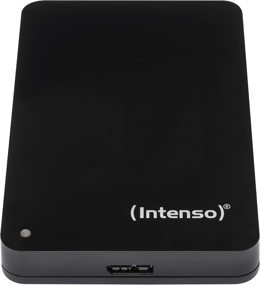 Intenso 6021560 HDD Esterno, 2.50 Pollici, USB 3.0, 1000 GB, Autoalimentato, 5400 RPM, 6000 Mb/s, Nero