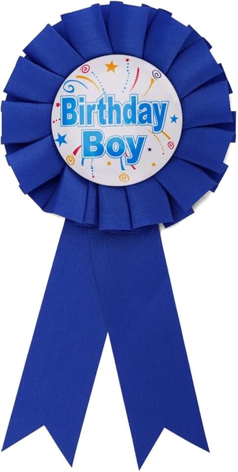 Mikovivi Spilla Buon Compleanno, Spilla con Nastro di Raso Spille per Decorazioni Feste di Compleanno per Ragazzi