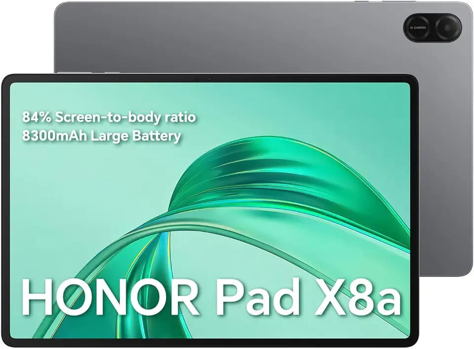 HONOR Pad X8a Tablet 4GB 64GB, Espandibile fino a 1TB, Display da 11 Pollici 90Hz, 8300mAh Batteria, Snapdragon 680, Android 14, Wifi Tab, Grigio