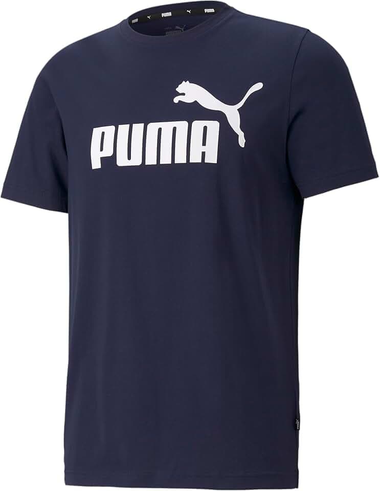 PUMA Essentials Logo T-Shirt (Available in Big & Tall) T-Shirt Uomo (Pacco da 1)