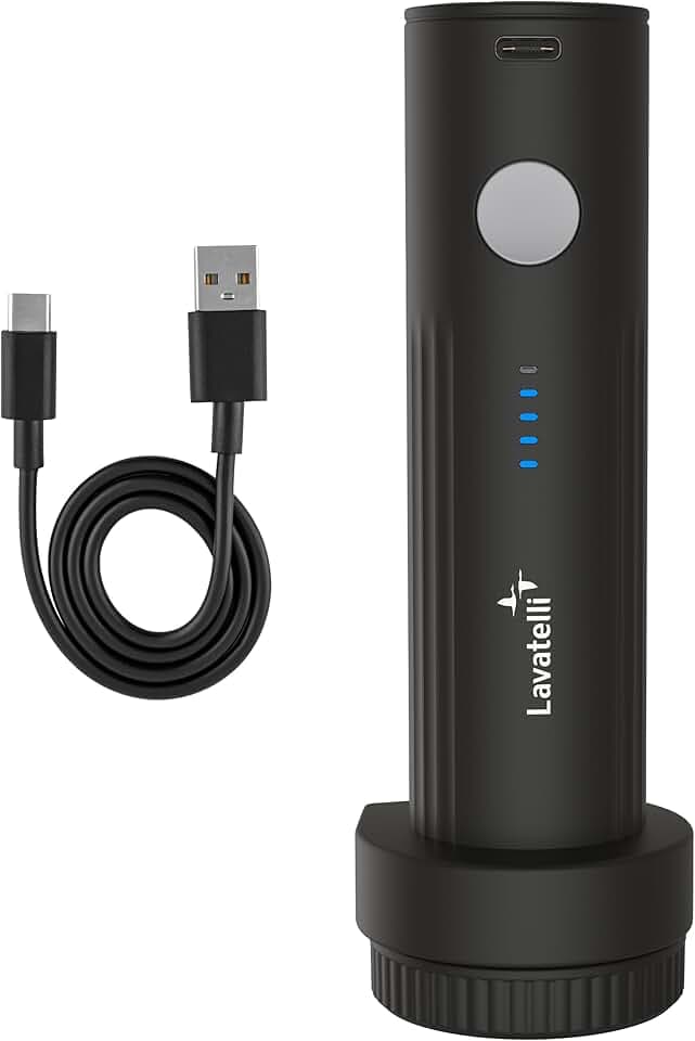 VAC-U-PUMP, Pompa Sottovuoto da Viaggio Wireless, per sacchi, buste, trolley e zaini con sottovuoto, Compatta, Potente e Facile da Usare per il Risparmio di Spazio, ricarica USB C con cavo incluso