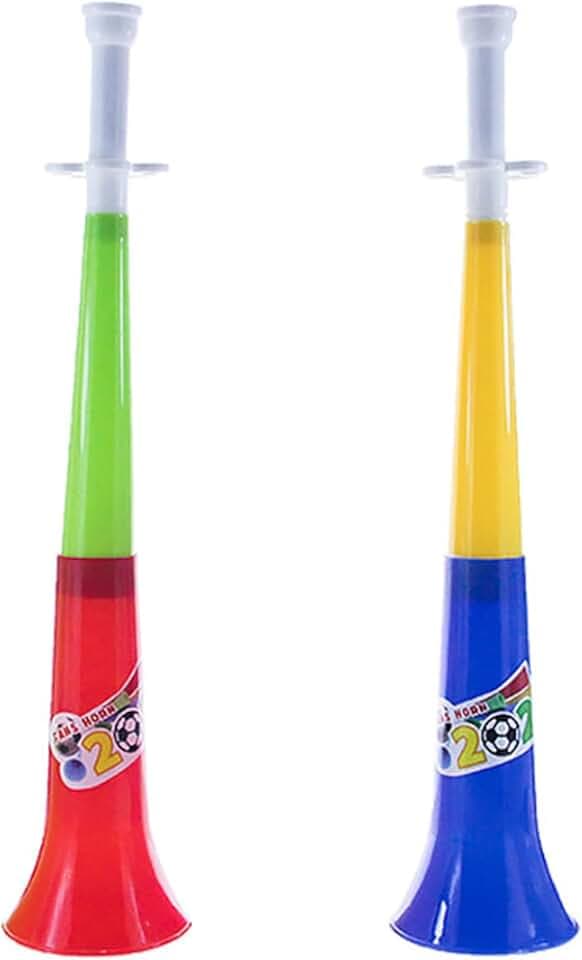 2 PCS Vuvuzela Horn Molto Forte Tröte Clacson Che Fanno Rumore Suonare Tromba Plastica Fanfara Calcio Produttori Rumore Fan Trombe Ad Alta Voce Eventi Sportivi Partita Calcio