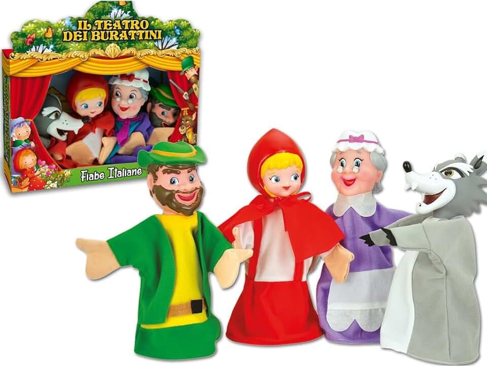 VD - Marionette TEATRINO Fiabe Italiane 4 PZ
