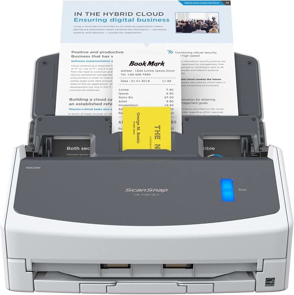 ScanSnap iX1400 Scanner documenti per ufficio - Fronte retro, Duplex, A4, ADF, USB3.2