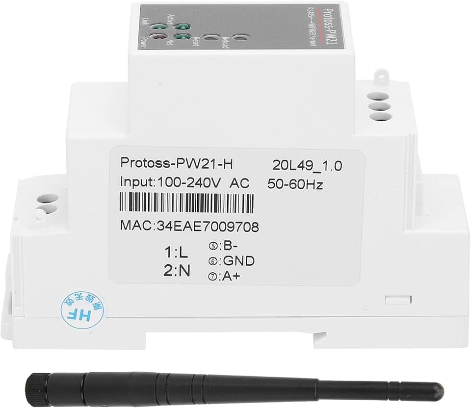 Server seriale WiFi RS485 a WIFI/Ethernet Server seriale IP Ethernet Dispositivi di rete wireless Modbus per ecosistemi con antenna PW21-H AC 100-240V