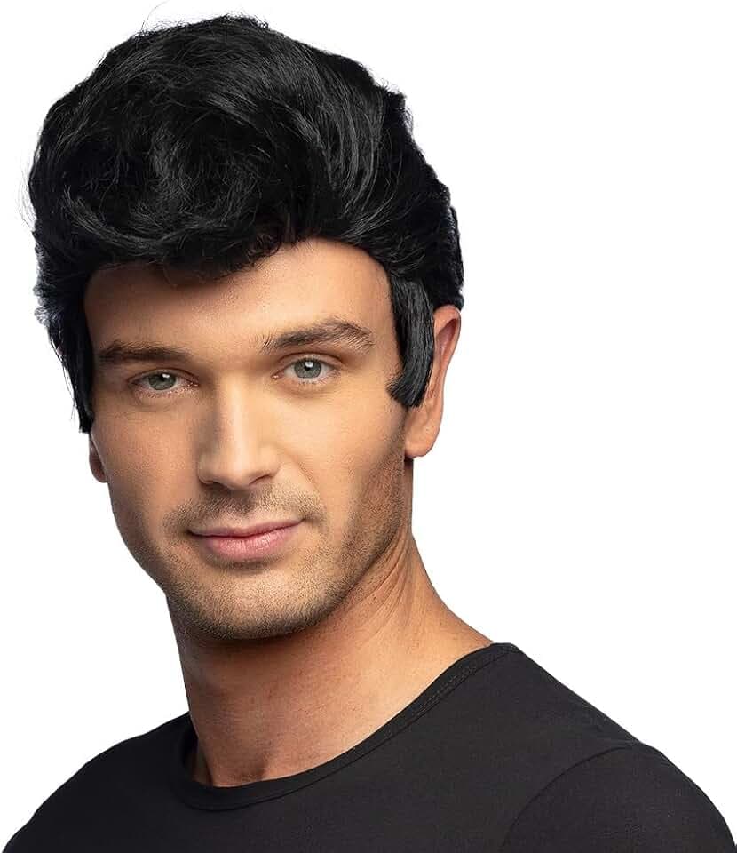 Boland - 85748 - Parrucca Danny anni '50, acconciatura sintetica per costumi di carnevale, travestimento rock 'n' roll, carnevale, festa a tema