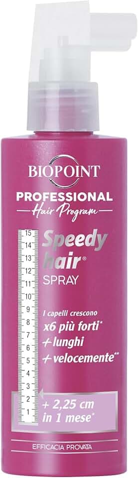Biopoint Speedy Hair - Siero Capelli Spray, Dona Forza e Vitalità alla Chioma, Azione Stimolante per una Crescita più Rapida dei Capelli, 250 ml