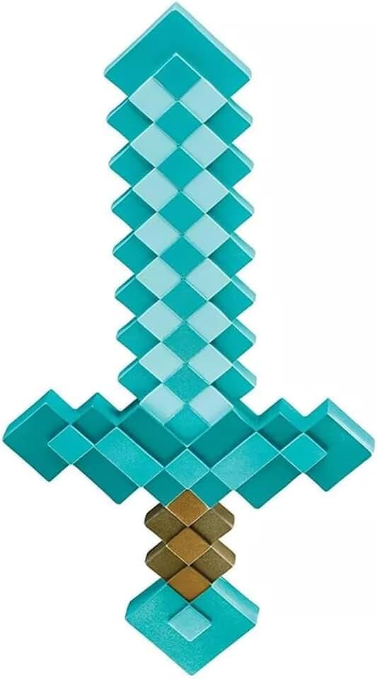 Minecraft Sword Accessory, Officially Licensed by Disguise, Inspired by the Minecraft Movie