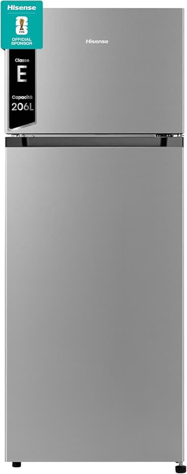 Hisense MTM55205SE Frigorifero Doppia Porta a Libera Installazione Modello 2022, 206 L, Silver, 143.4 x‎ 54.2 x 55 cm