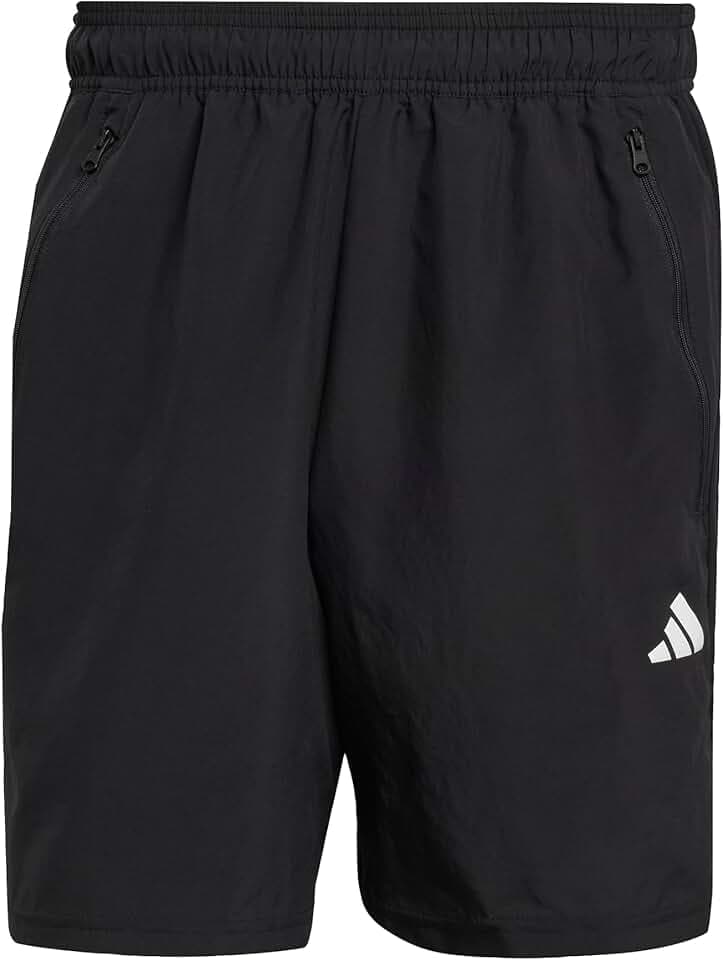 adidas Uomo Train Essentials Woven Training Shorts, Black / White, M