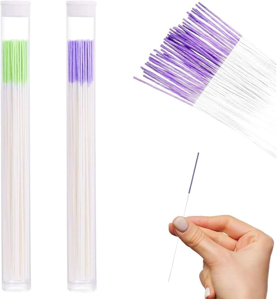 JEYORZY 120 Pezzi Orecchi Cleaner Floss Aftercare per Piercing Orecchini Hole Cleaner Piercing Strumento di Pulizia Buchi Orecchie, per Rimozione di Odori per Cura del Piercing Orecchio