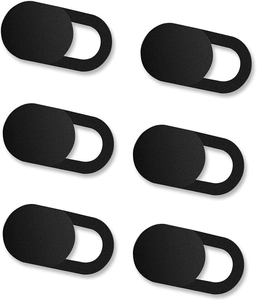 iVoler Webcam Cover, [3 Pezzi] Copri Webcam Slider Copertura Webcam Ultra Sottile Camera Cover per Laptop, PC, Computer Portatile, Phone, Tablet, Smartphones, Noteboook PRO - (Nero)