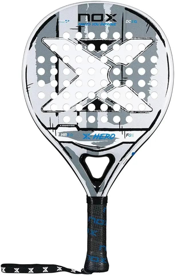Nox X-Hero Padel Racket, Bianco