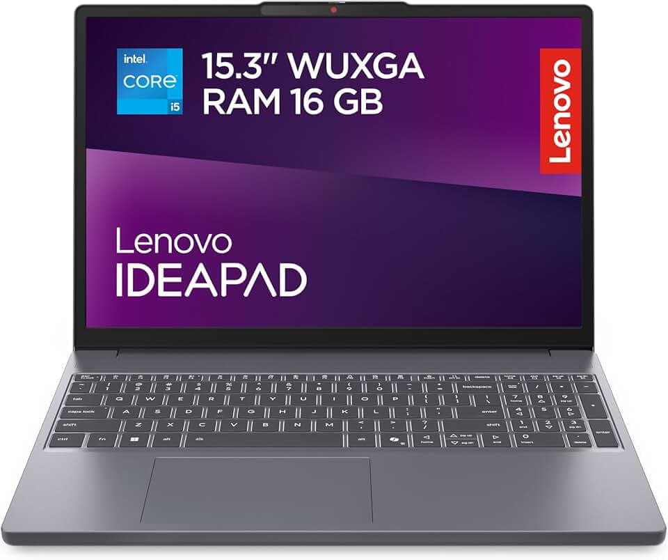 Lenovo IdeaPad Slim 3 Notebook 15.3'' IPS WUXGA (1920x1200), Intel Core i5-13420H, RAM 16GB, 1TB SSD, Windows 11 Home, WiFi 6 - Luna Grey