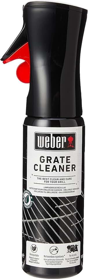 Weber Detergente per griglie 300ml, spray fine a nebbia, scioglie grasso e residui di cibo, biodegradabile, Nessuna sostanza pericolosa, Adatto a tutti i modelli di grill (17875)