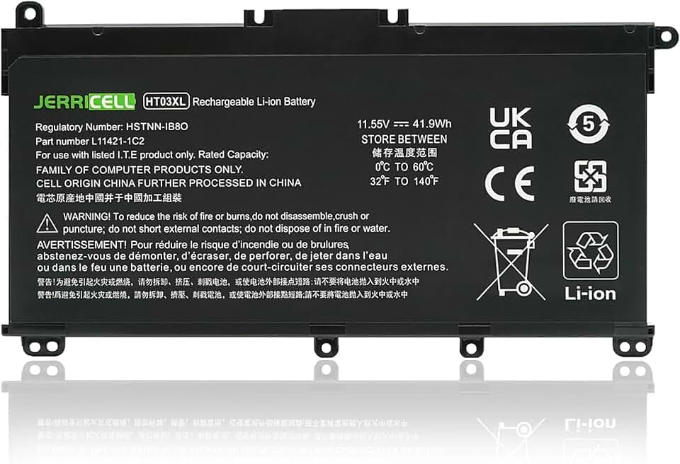 HT03XL HTO3XL L11119-855 Batteria per HP Pavilion 250 G7 255 G7 14-CE 14-CF 14-CK 14-CM 14Q-CY 14S-CF 15-CS 15-CW 15-DA 15-CR 15-CU 17-BY 340 G5 348 G5 L11421-542 HSTNN-LB8M