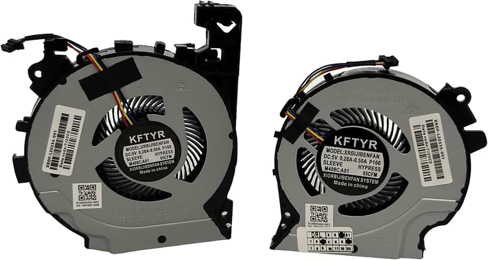 Set di raffreddamento CPU + GPU per HP Pavilion 15-CX, modello L20334-001, L20335-001, DC28000KYF0, DC28000KZF0