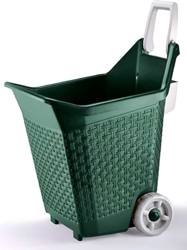 Bama Kart Carriola porta-tutto per Giardino, Muschio, 59 x 50 x 72 cm