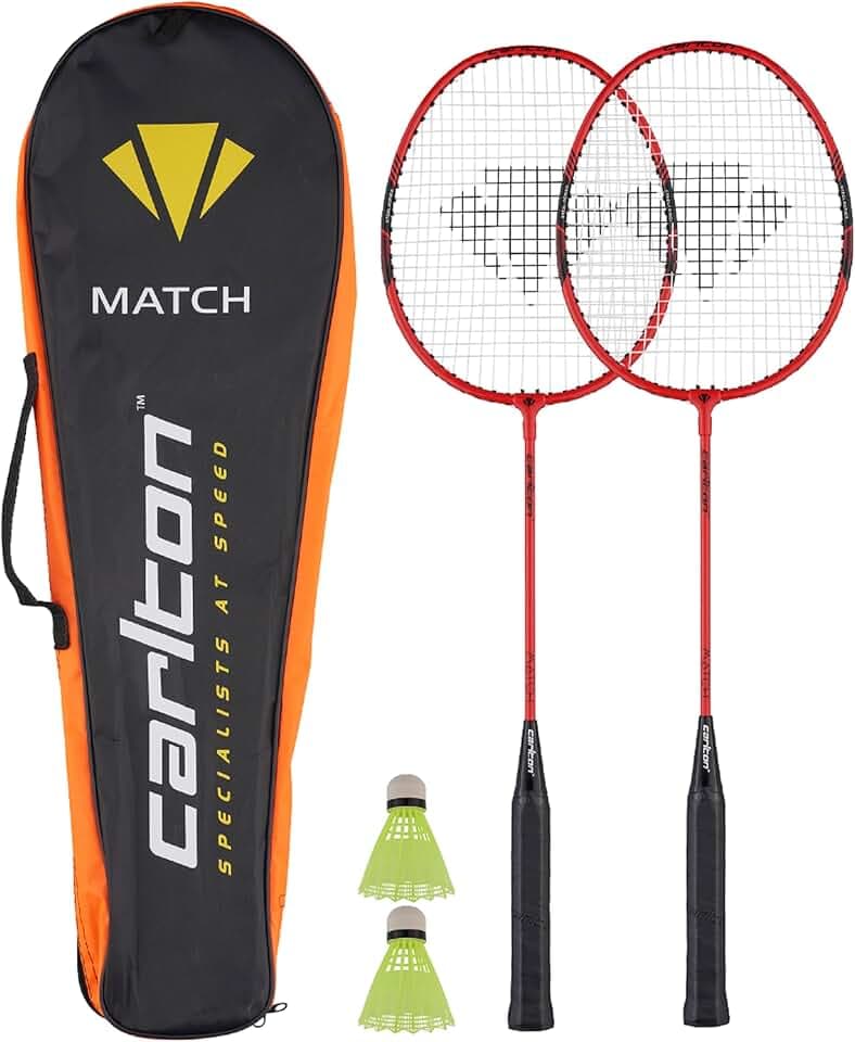 Carlton Match 2 Player Set da Badminton Red One Size