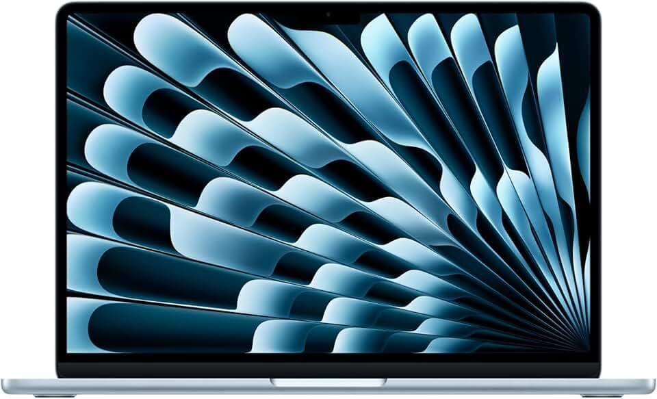 Apple Portatile MacBook Air 13'' con chip M4 (2025): progettato per Apple Intelligence, display Liquid Retina da 13,6'', 16GB di memoria unificata, 256GB di archiviazione SSD, Touch ID; Celeste