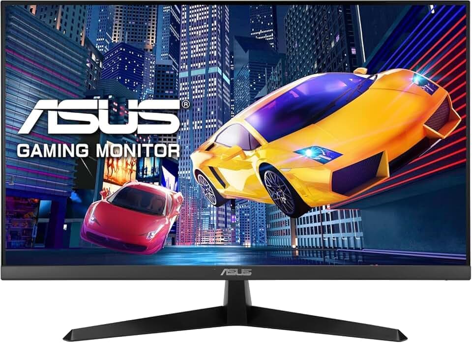 ASUS VY279HGR Eye Care Monitor 27", Full HD IPS (1920x1080), HDMI, VGA, 1 ms (MPRT), 120Hz, Adaptive Sync, Tecnologia EyeCare Plus, Bassa Luce Blu, Nero TCO Certified Etichetta Energetica