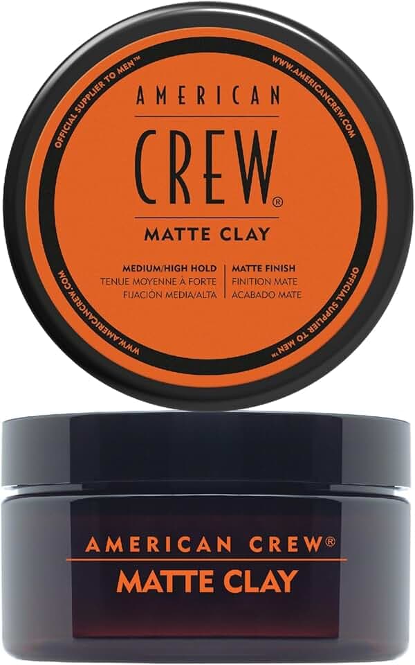 American Crew Matte Clay, Cera Capelli Uomo, Tenuta Medio/Alta & Finish Opaco, Dona Texture e Controllo, 85g