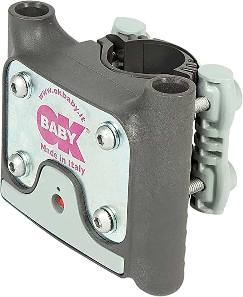OKBABY - Blocco di Fissaggio alla Bici per Seggiolini Posteriori - per Seggiolini OKBABY Baby Shield, Sirius, 10+ e Eggy