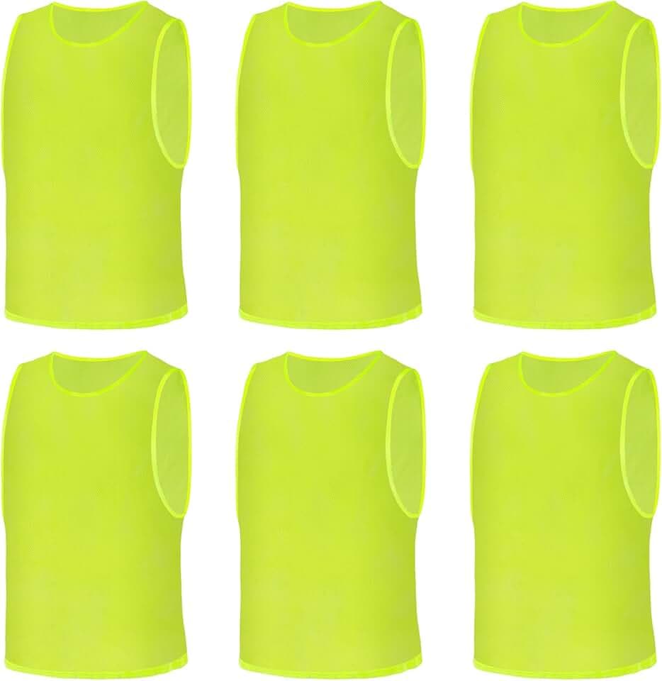 Pettorine da Allenamento, Pettorine per Allenamento a Squadre, Casacche Calcio Gilet da Allenamento, Scrimmage Formazione Gilet Sports Bibs, Mesh Scrimmage Gilet Traspirante di Basket Pallavolo