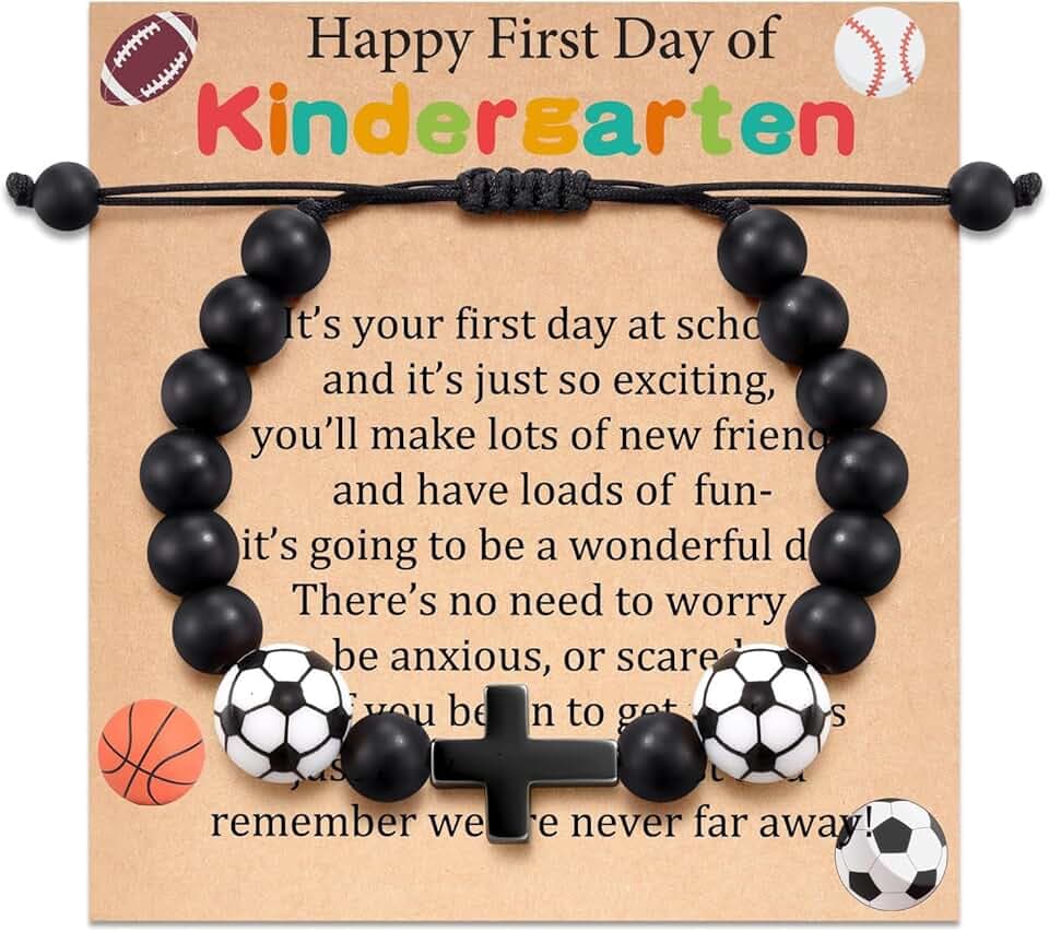 ZWWOGE Idee Regalo Ragazzo,Braccialetto di Calcio Basketball per Ragazzi, Regali Compleanno Natale per Figli, Nipoti Fratelli, Regalo Ragazzo 8 9 10 11 12 13 14 15 Anni Maschio Bracciale Bambino