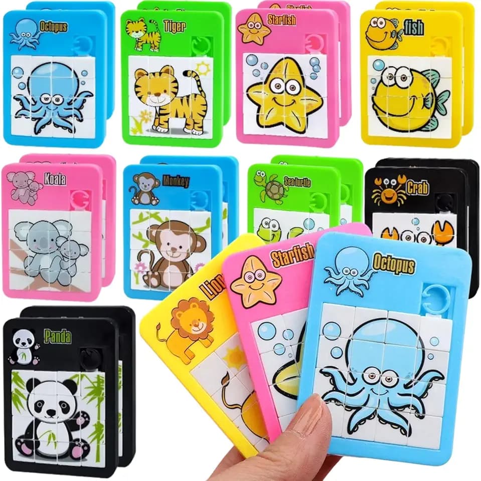 20 PCS Mini Puzzle Bambini, Gadget Compleanno Bambini, Regalini Fine Festa Invitati, Regalini per Alunni, Giochini per Feste di Compleanno, Imballaggio individuale per Regali, Set 20 Mini Puzzle