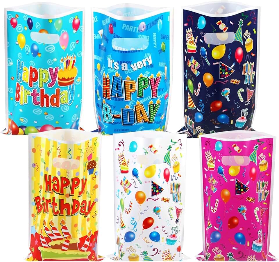 Annhao 30 Pezzi Sacchetti er Caramella e Biscotto, Sacchettini di Regalo per Festa, Compleanno, Partito Nozze e Natalizi