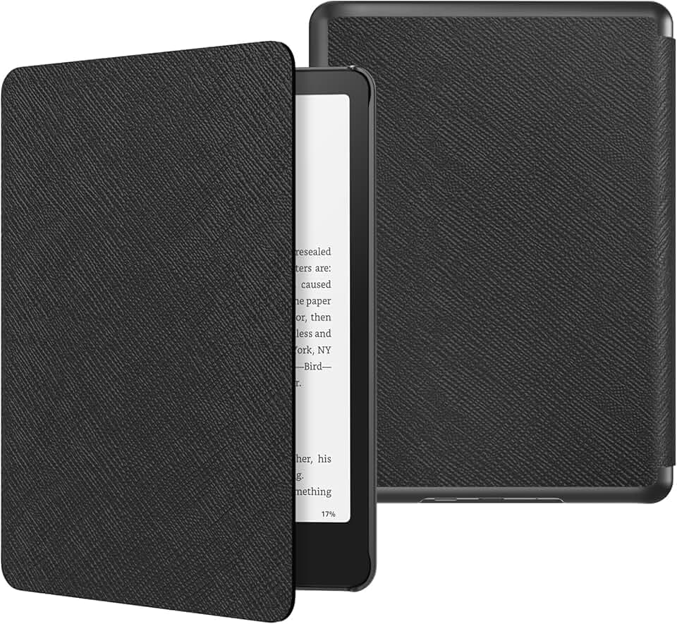 MoKo Custodia per 7" Kindle Paperwhite 12th Generation 2024&Kindle Colorsoft Signature Edition 2024, Custodia Protettiva in Policarbonato di Stile Semplice e Elegante per Kindle Paperwhite 2024, Nero