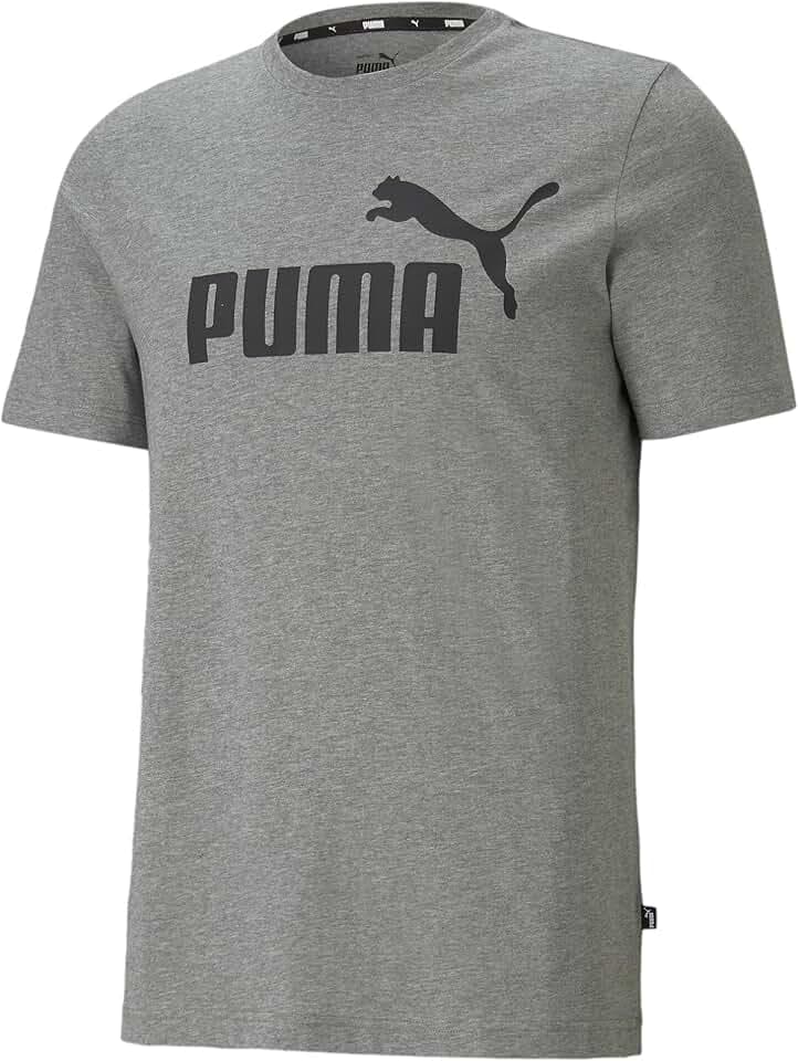 PUMA Essentials Logo T-Shirt (Available in Big & Tall) T-Shirt Uomo (Pacco da 1)