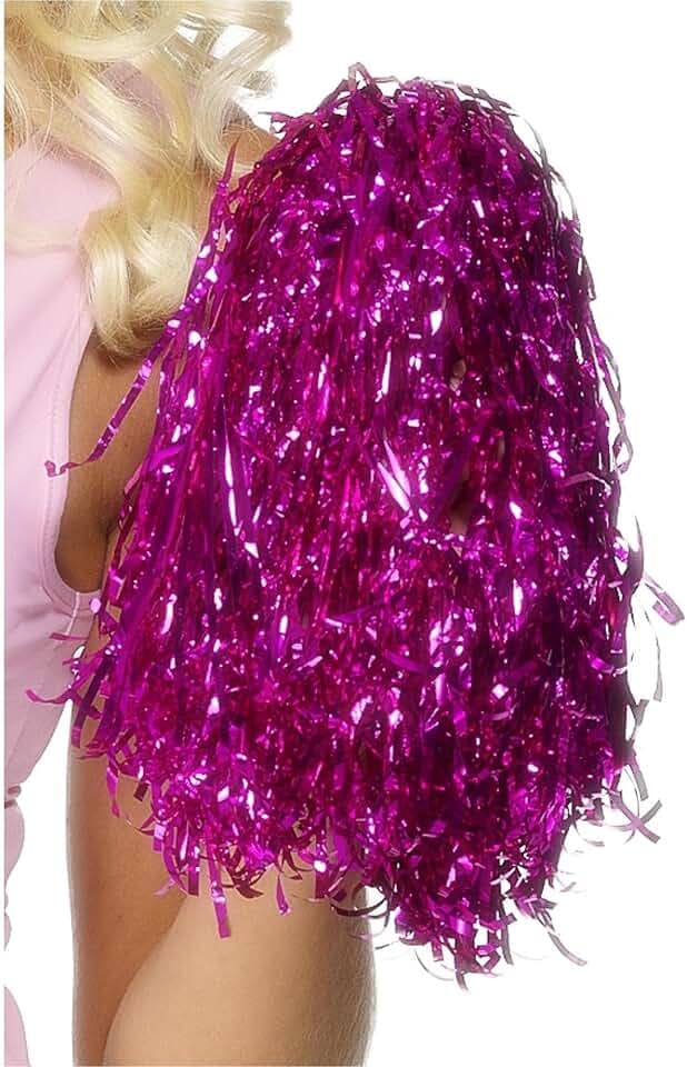 Smiffy's Pom Pom Metallic Pink Costume Accessory