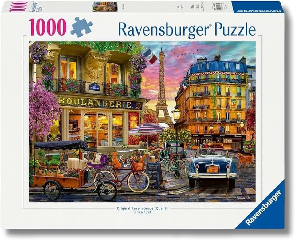 Ravensburger - Puzzle 1000 Pezzi Parigi | Puzzle Adulti E Famiglie | Dimensione Di 70x50 Cm | Regalo Adulti | Regalo Festa del Papà The Forest Stewardship Council