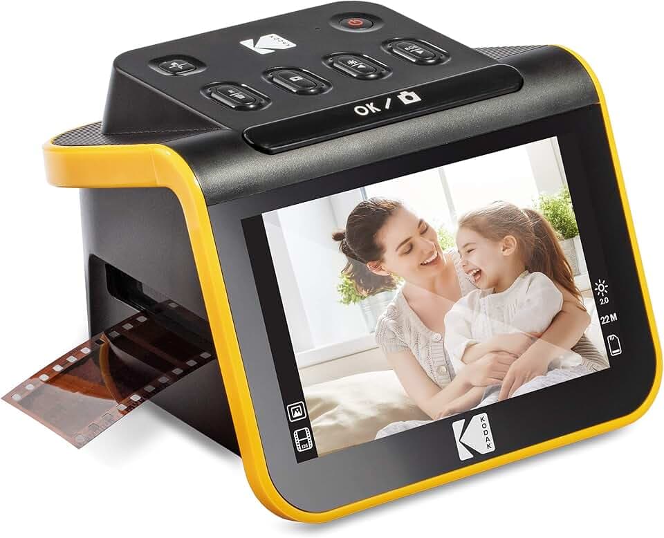 KODAK Slide N SCAN Film E Slide Scanner Con Schermo LCD Da 5", Nero