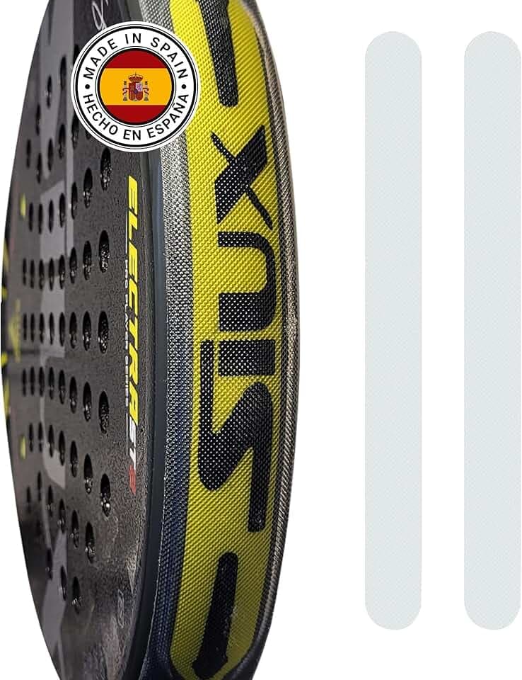 Protezione Racchetta Padel - Protettore Racchette Padel Trasparente 35 x 370 mm Leggero, Ruvida e Durevole - Padel Accessori - Made in Spagna - Confezione da 2 Pezzi