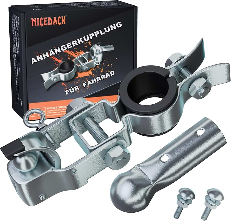 NICEDACK Gancio per Rimorchio Bici,Attacco Rimorchio Bicicletta,Gancio Carrello Bici