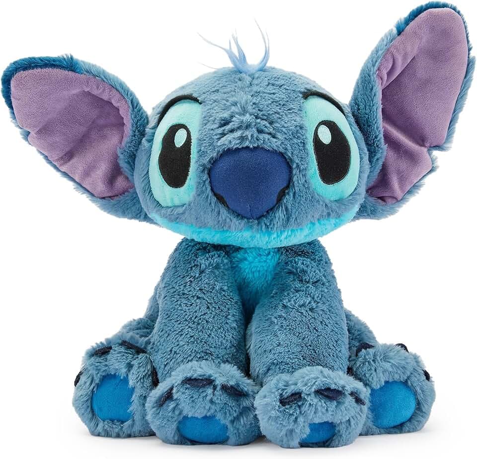 Disney Store peluche ufficiale medio per bambini Stitch, 38 cm, personaggio coccoloso con consistenza sfumata e dettagli ricamati, orecchie flessibili - per bimbi dai 0 anni in su