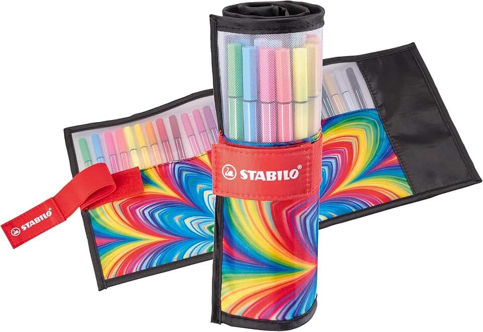 STABILO Pen 68 - Pennarello Premium - Rollerset con 25 colori assortiti - ARTY Edition