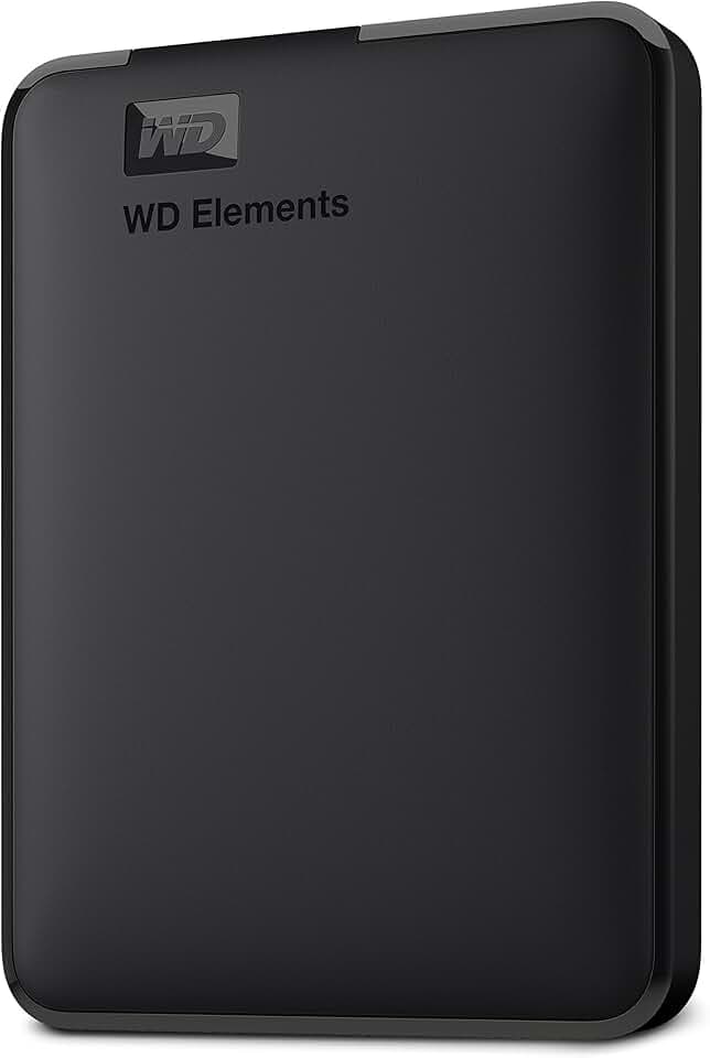 WD 6TB Elements Hard Disk Esterno Portatile, USB 3.2 Gen 1 SuperSpeed/USB 3.0, Espandibilità plug-and-play, Formatto per Windows, Nero