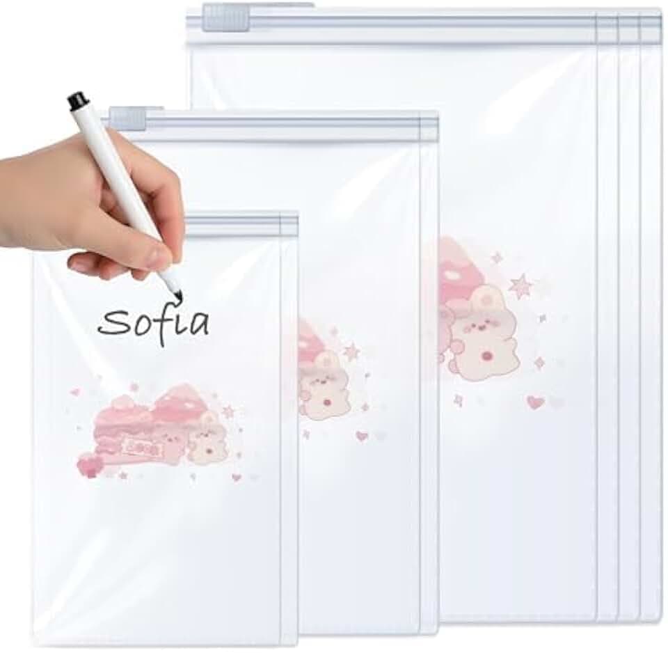 Bustine Corredino Neonato Ospedale – Kit cambio nascita con zip per bimbo e bimba, 8 pezzi