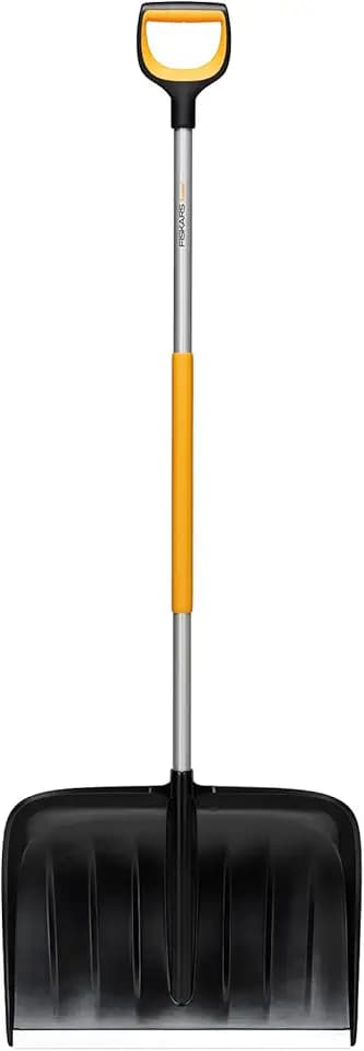 Fiskars Spingineve per grandi quantità di neve, X-series, Lunghezza: 153,3 cm, Alluminio/Polimero, Nero/Arancione/Grigio, 1057178