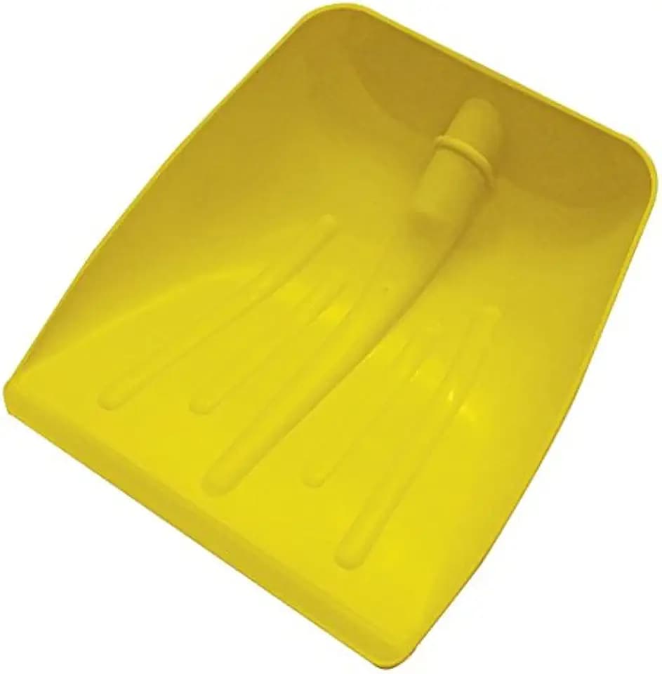 BADILE PALA PER NEVE E GRANAGLIE PVC GIALLA S/MANICO MAURER