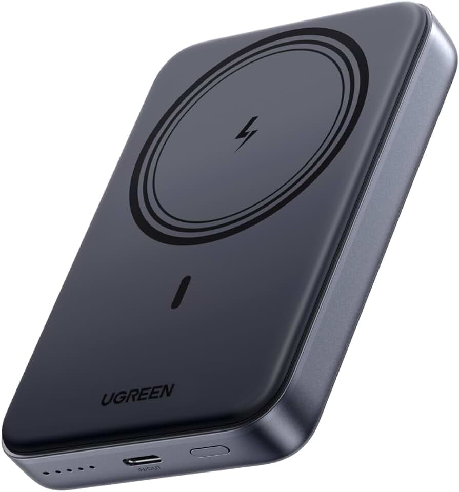 UGREEN Nexode Power Bank Magnetico 10000mAh, Caricatore Portatile Wireless con 20W USB C Ricarica Rapida PD QC 3.0, Compatibile con iPhone 17 Pro Max Air 16 15 14 13 12 Mini Plus Pro Max (Nero)